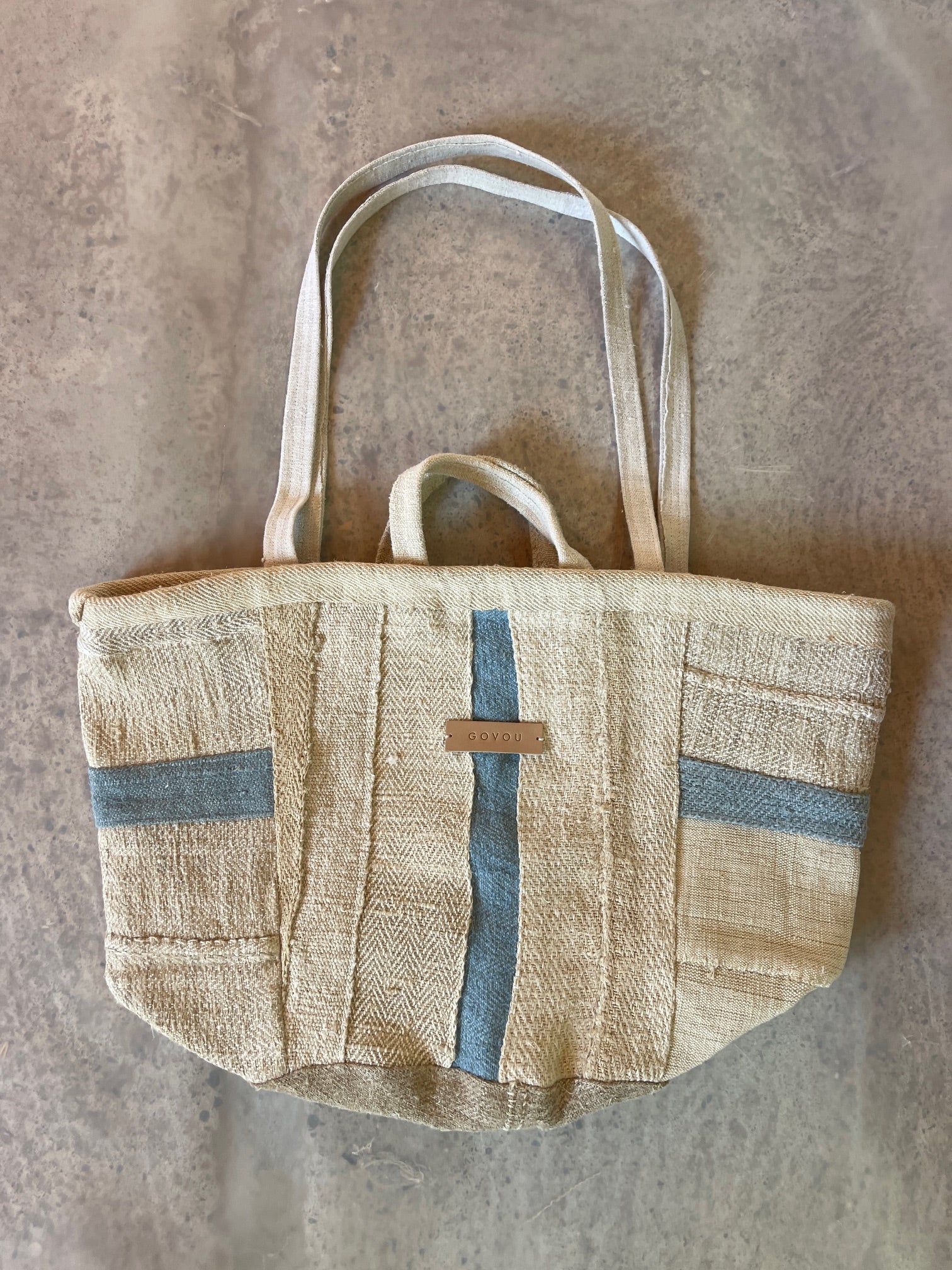 Dark Blue Basket bag