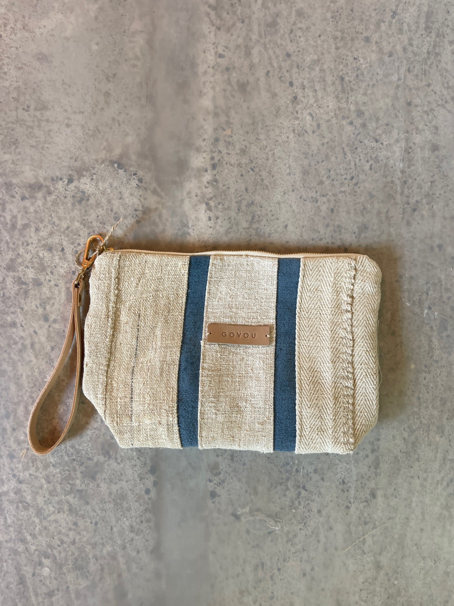 Light Blue Quilt Pouch