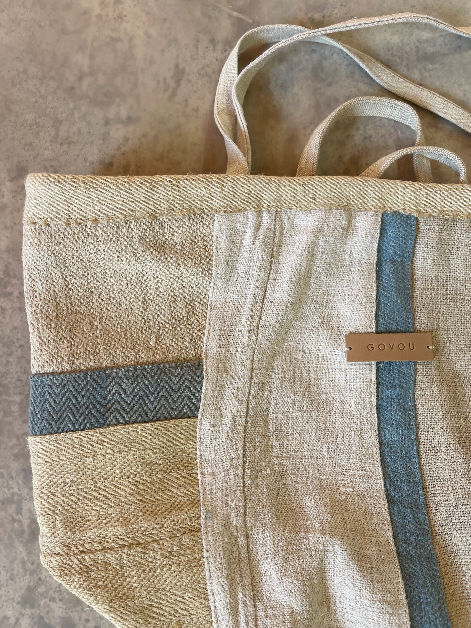 Dark Blue Basket bag