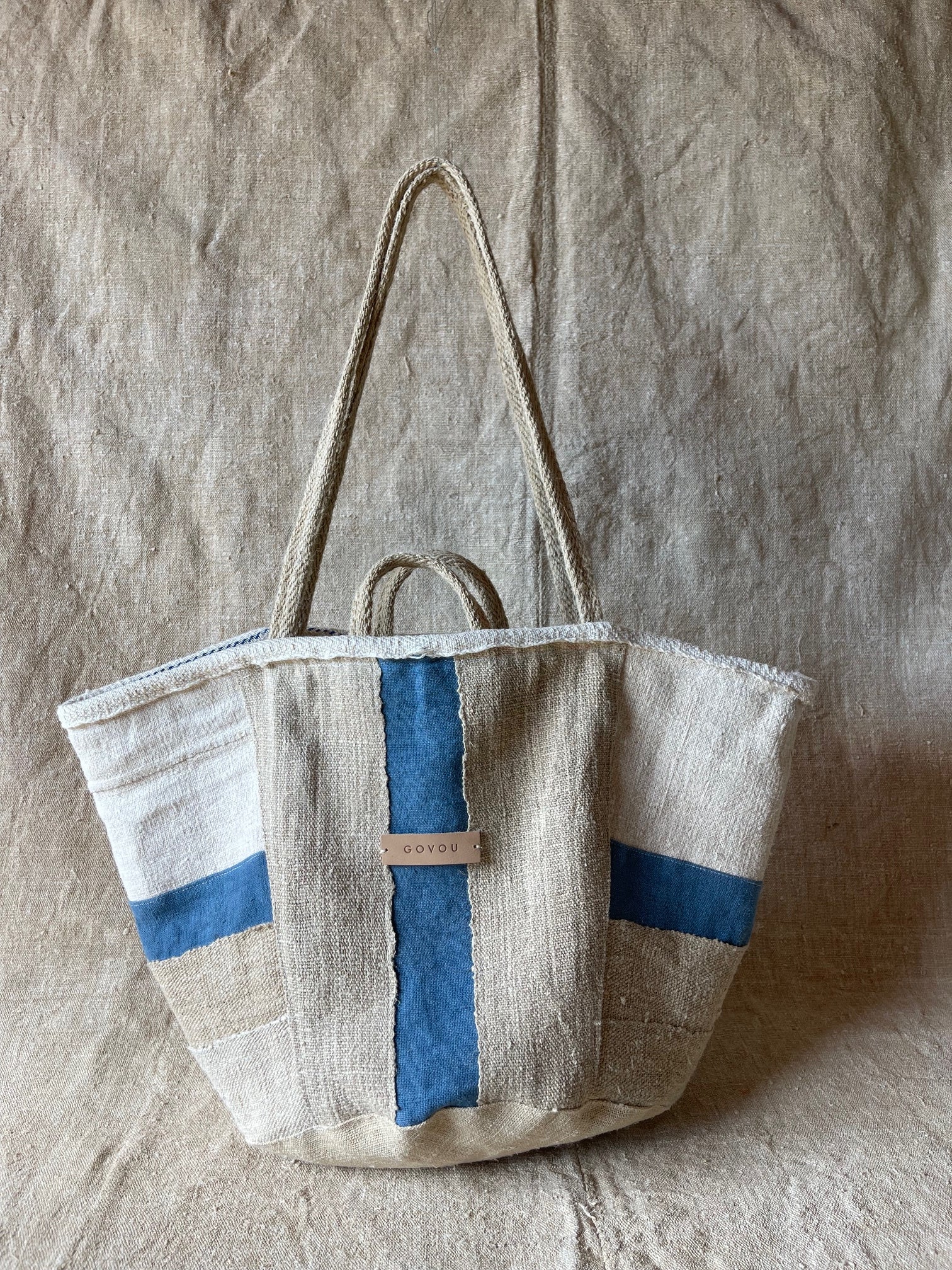 Dark Blue Basket bag