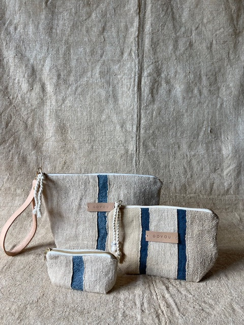 Dark Blue Quilt Pouch