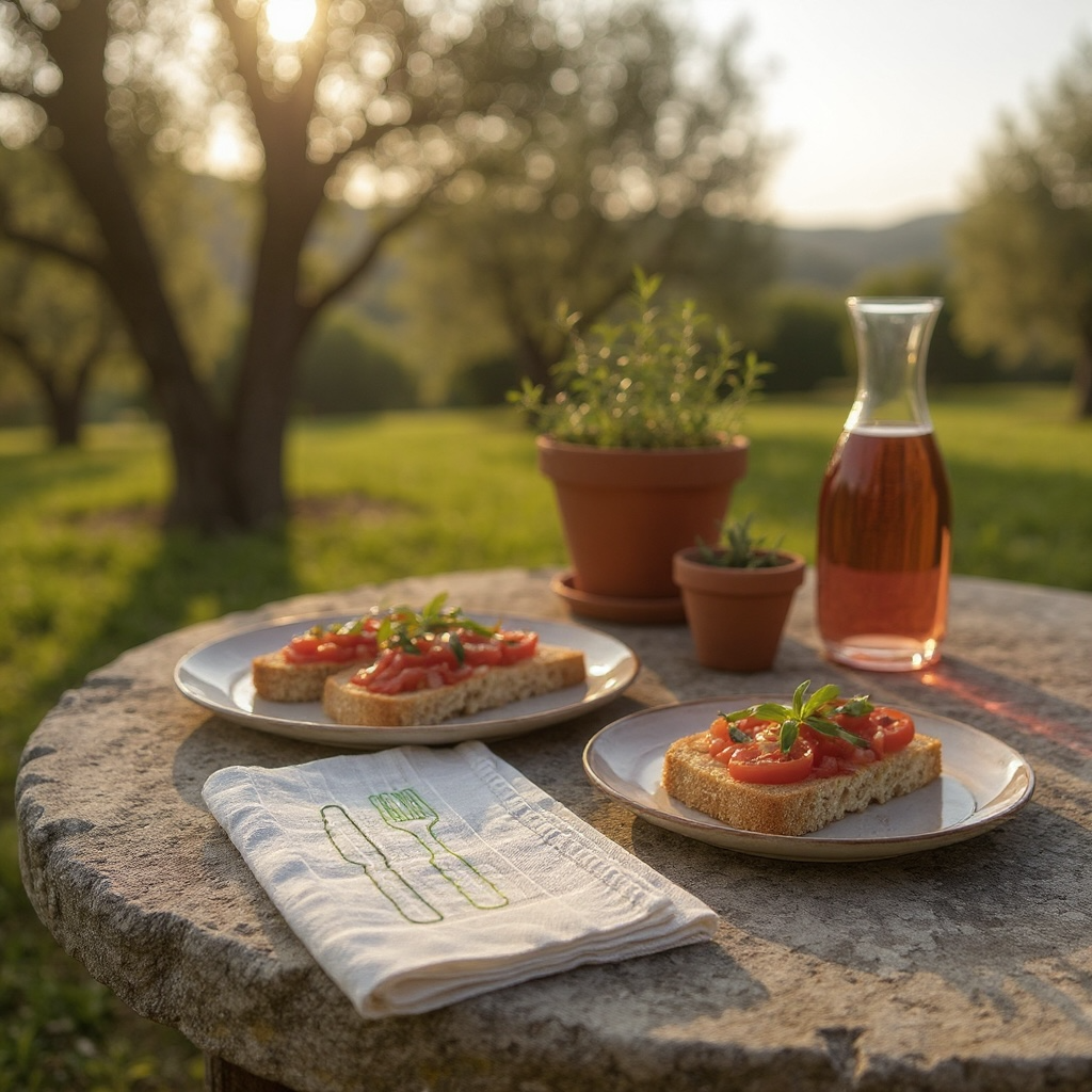 Set of Embroidered Napkins