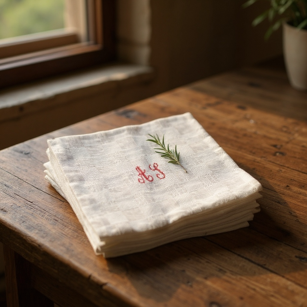 SET ´AJ ´Embroidered Napkins