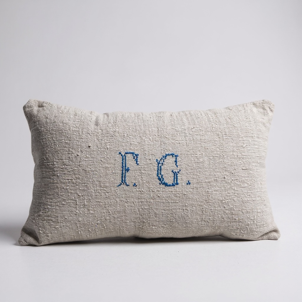 Linen Pillow F. G.