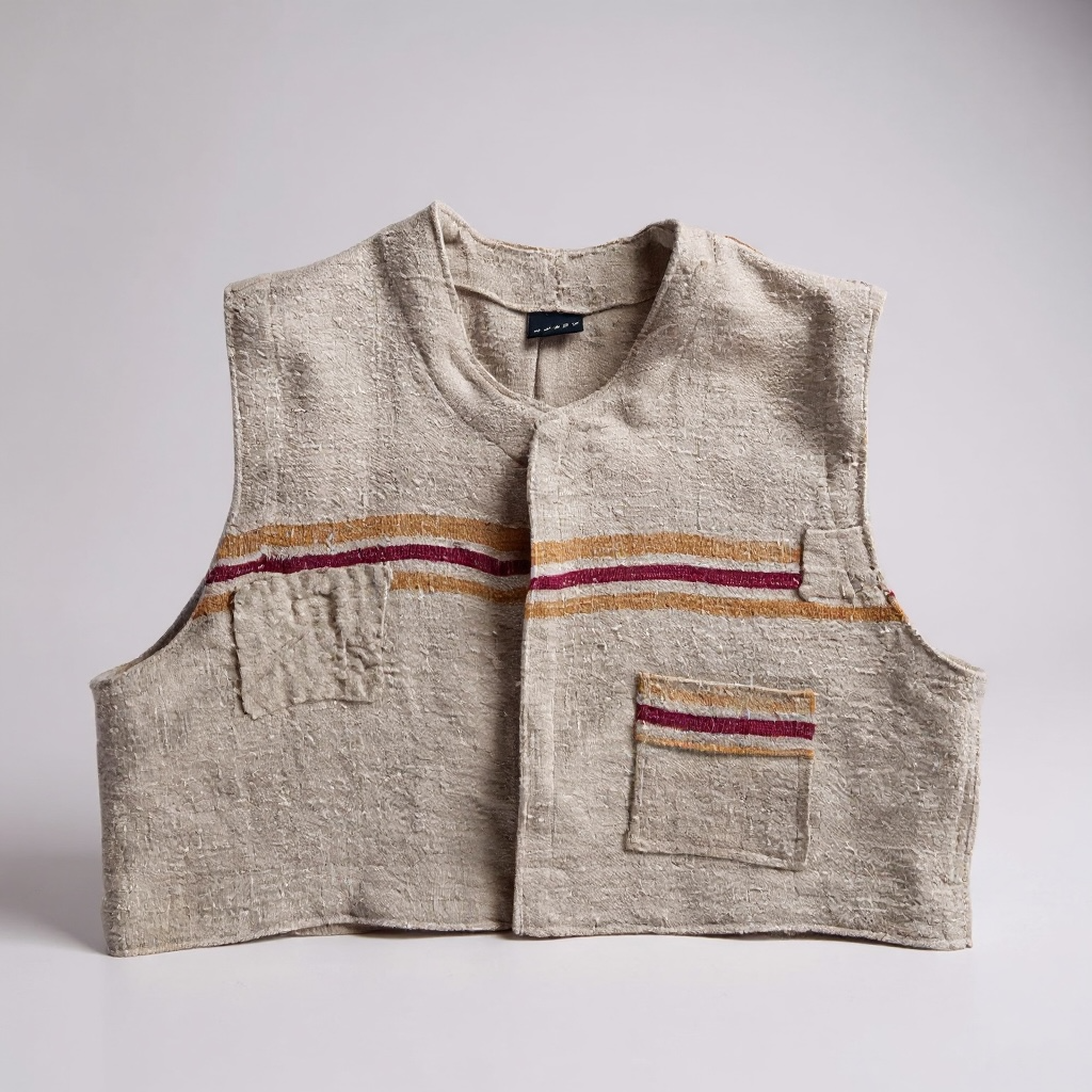 Brown & Red short Vest