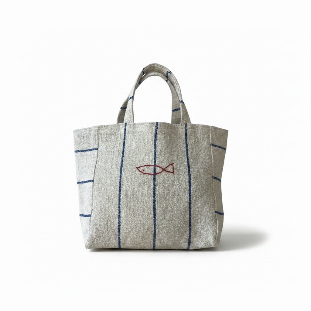 MINI BLUE TOTE & FISH