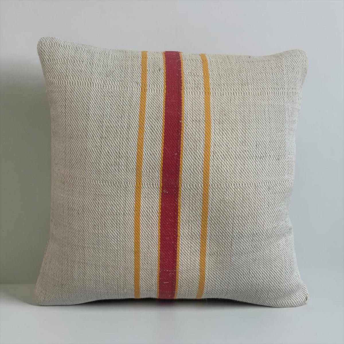 Red & Yellow Linen Pillow
