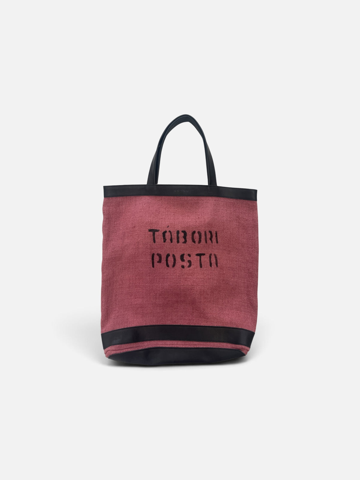 VINTAGE BROWN LINEN BAG