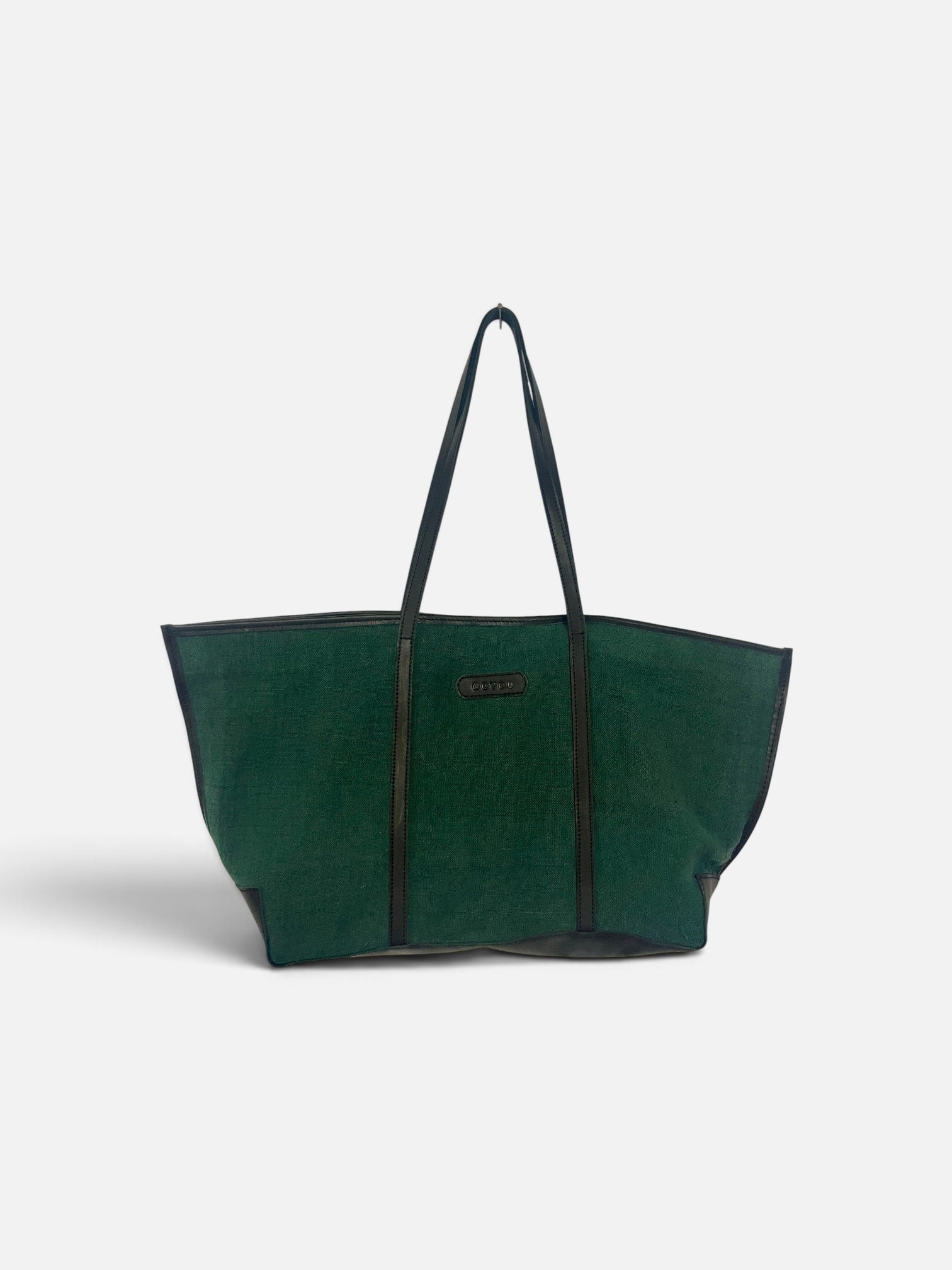 VINTAGE GREEN MEDIUM TOTE