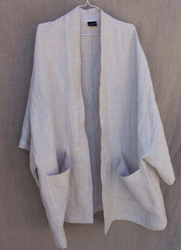 Short Linen Kimono