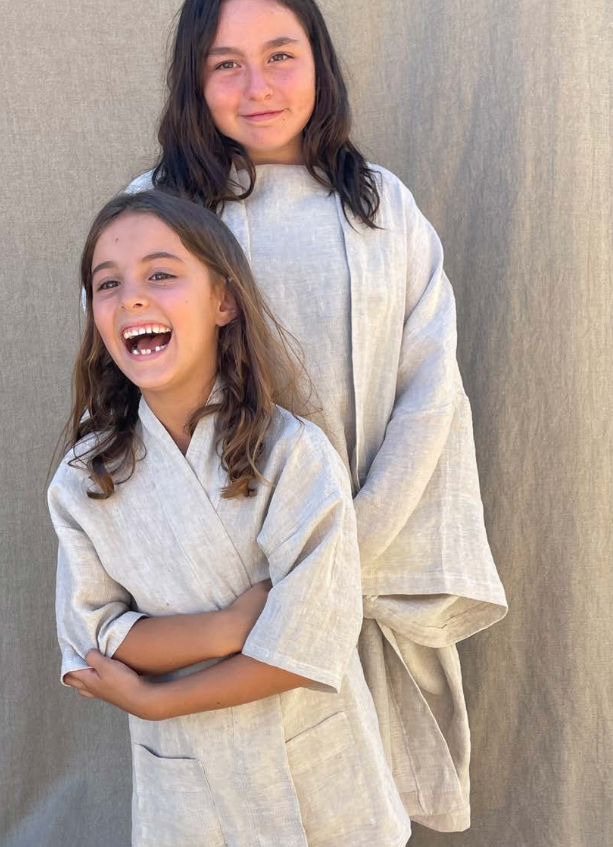 Kids Linen Kimono