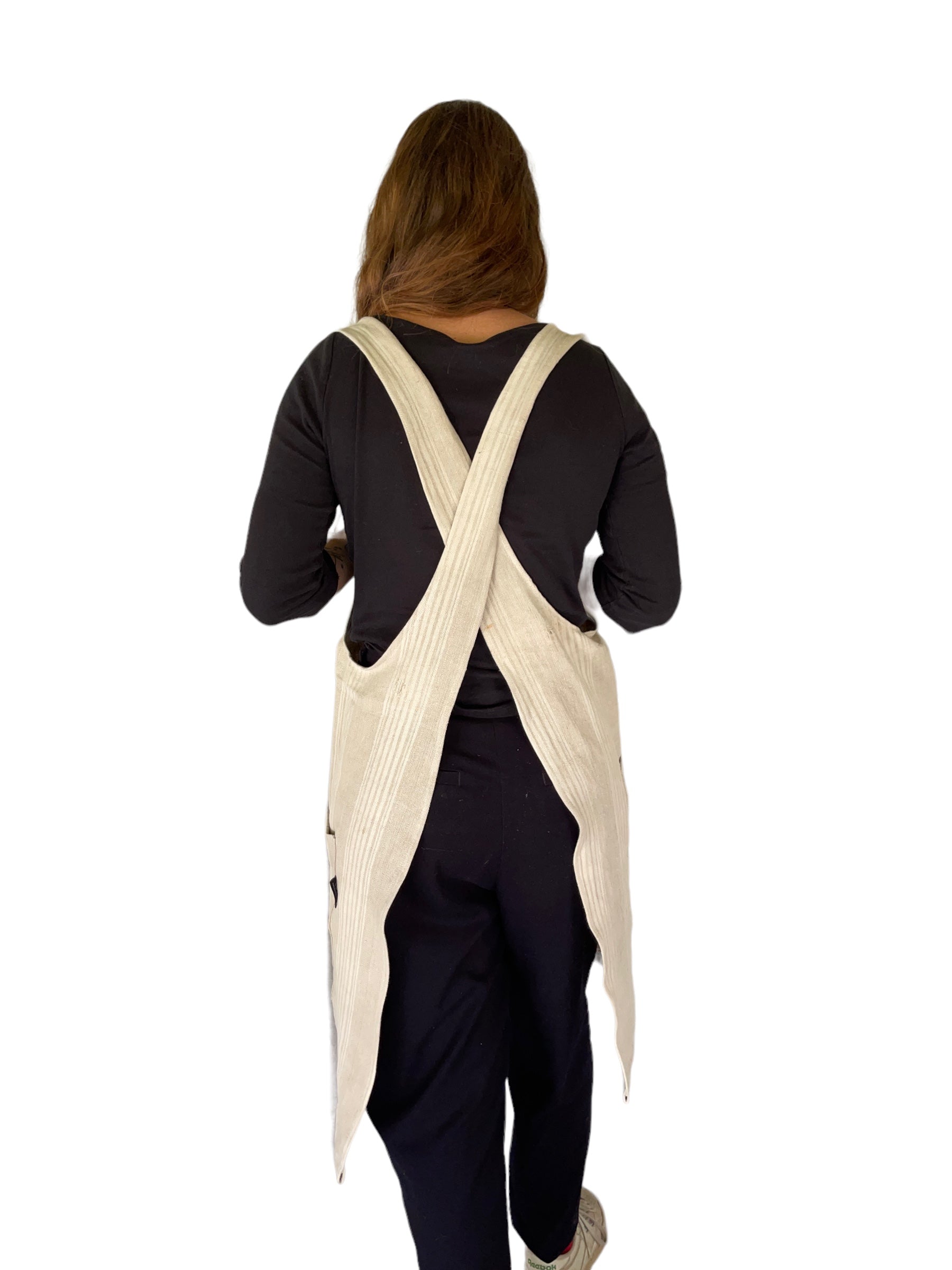 Unique stitched linen Apron