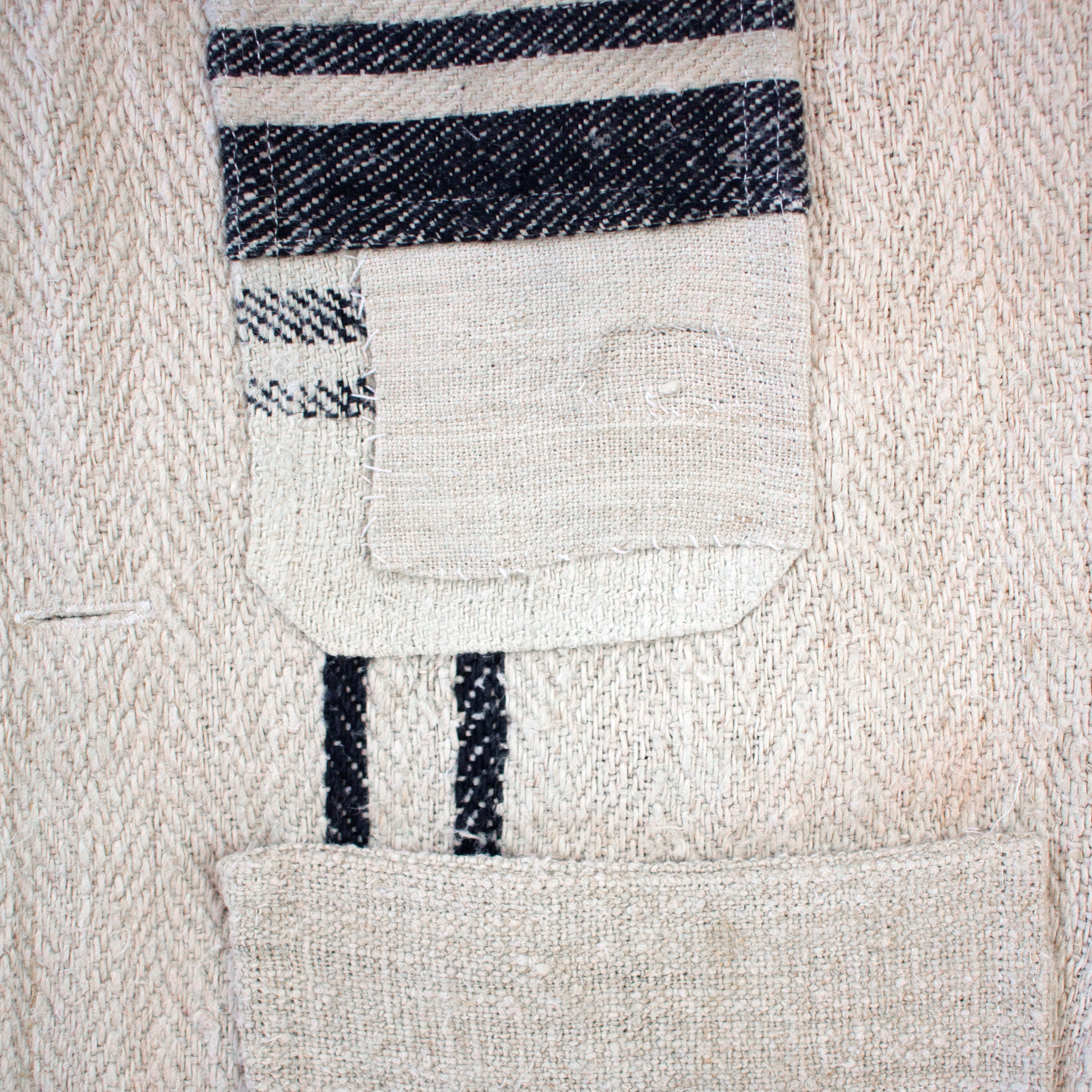 Hemp Quilt Black Jacket