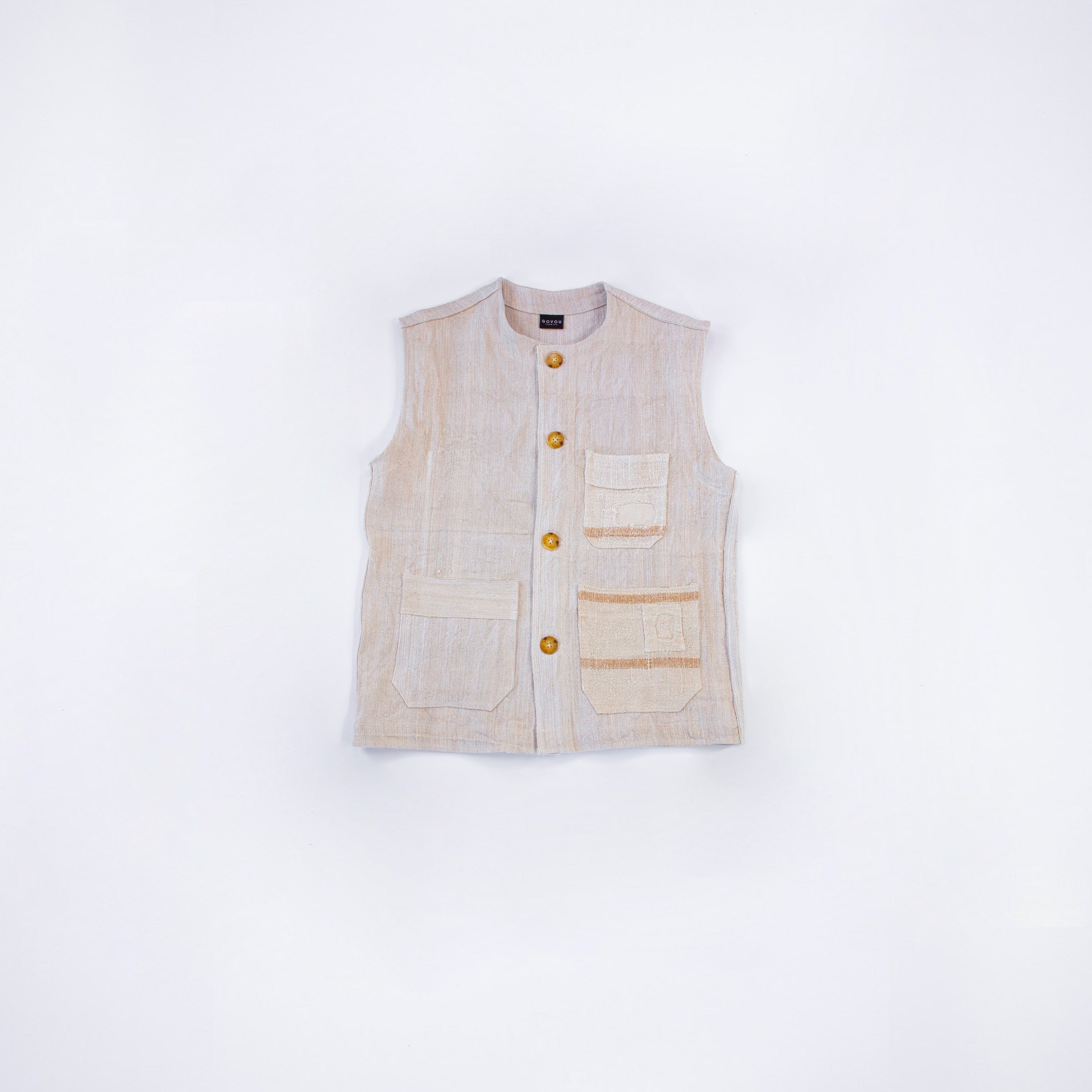 Hemp Brown Quilt Vest