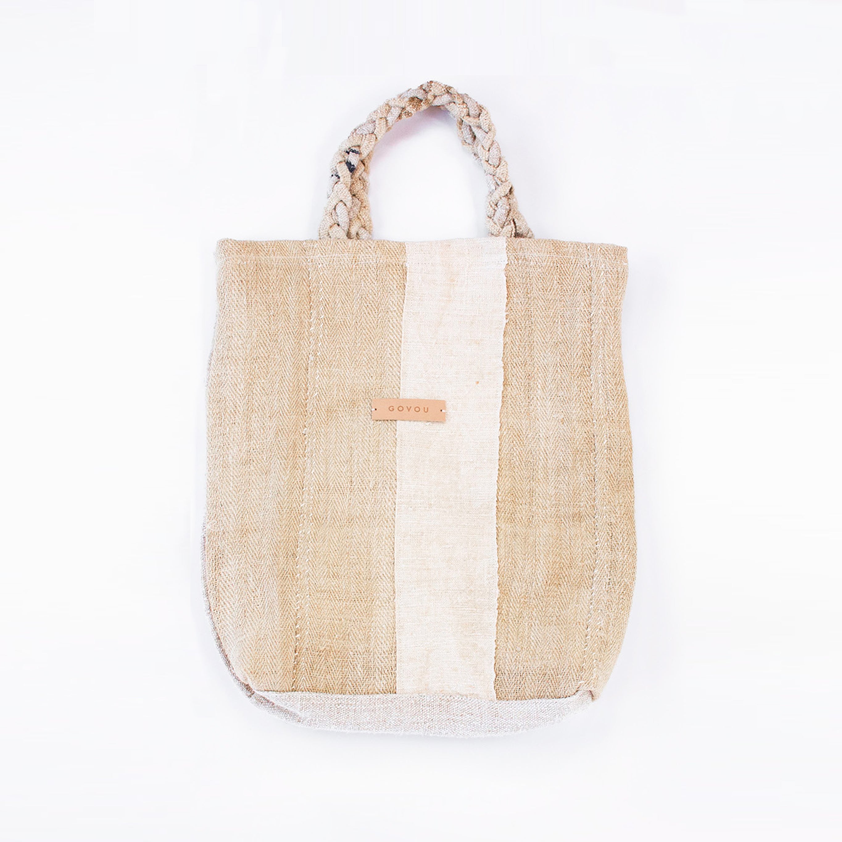 BRAIDED QUILT HEMP TOTE