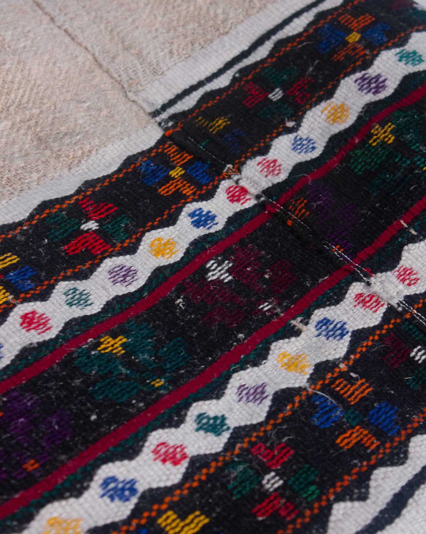 Hemp Folk Throw #006