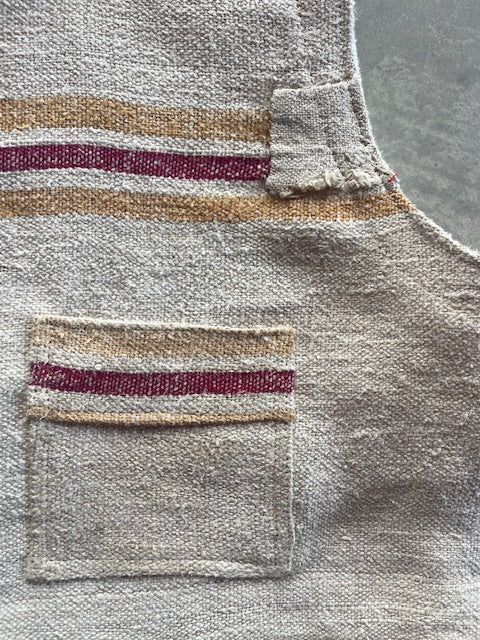 Brown & Red short Vest