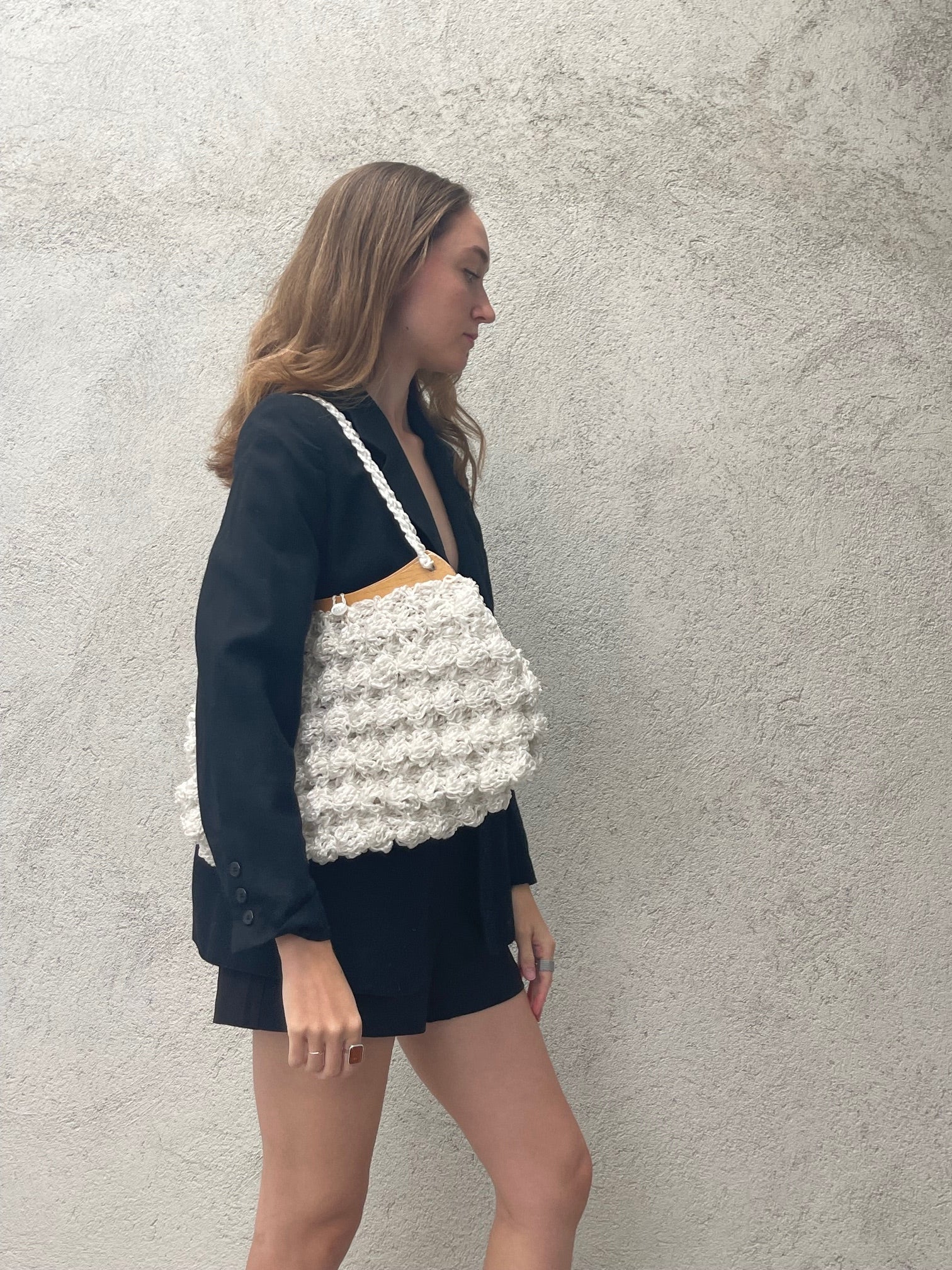 Crochet Recycled  Vintage Bag