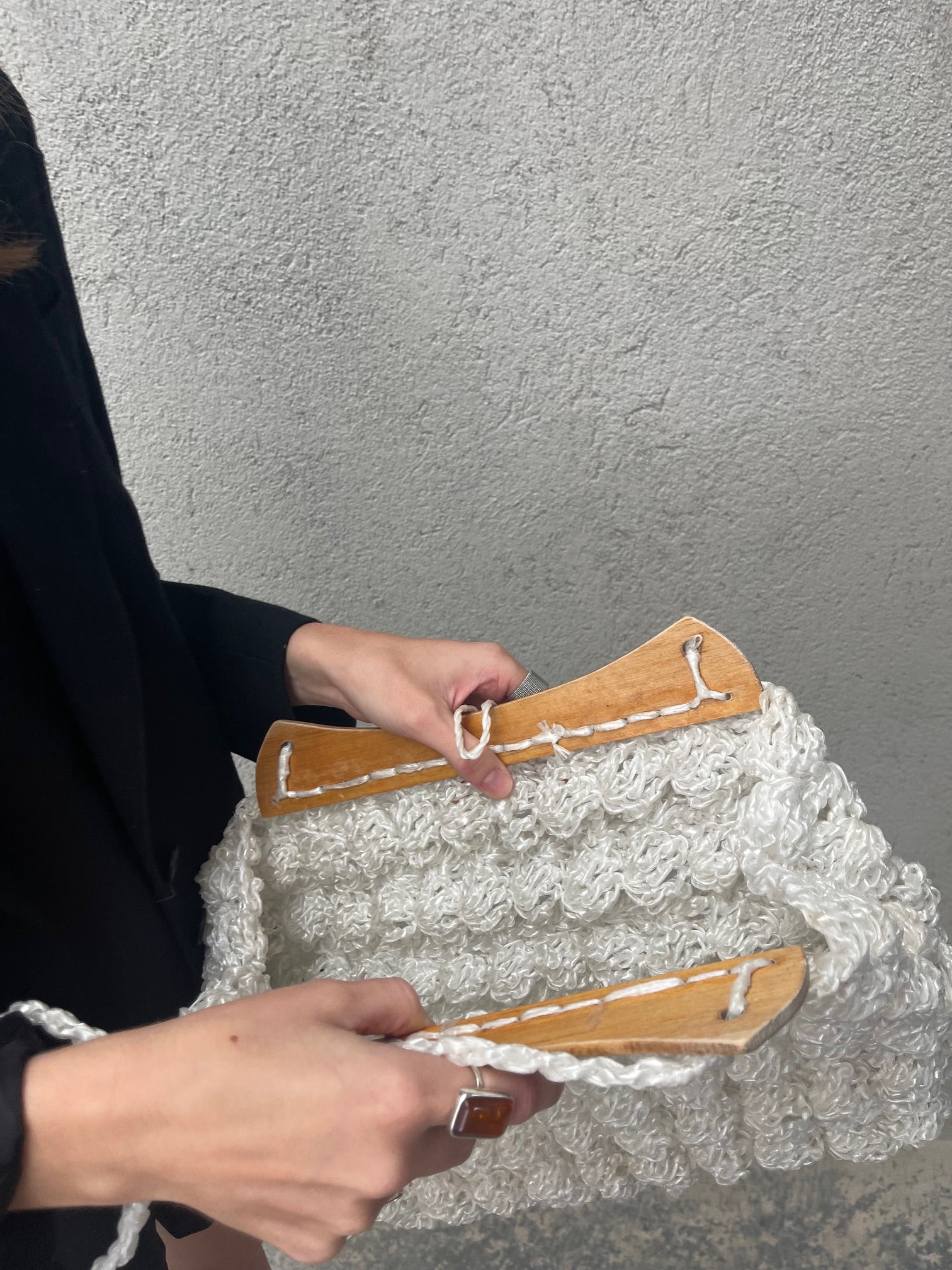 Crochet Recycled  Vintage Bag