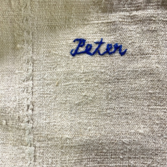 White &embroidery stitched Apron
