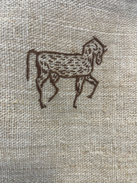 Basket bag  & horse stich