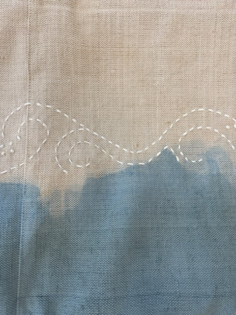 Blue  XL BEACH TOTE & Wave