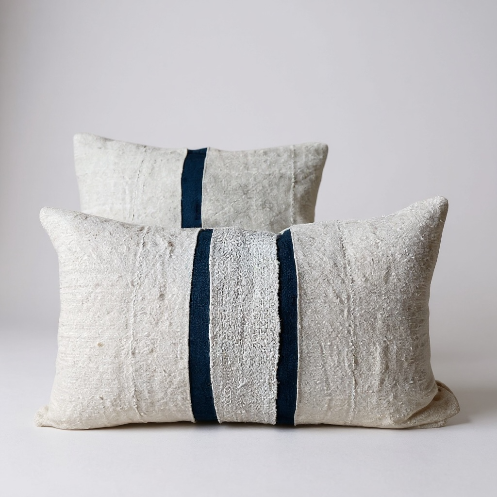 Dark blue Quilt Pillows 30x50