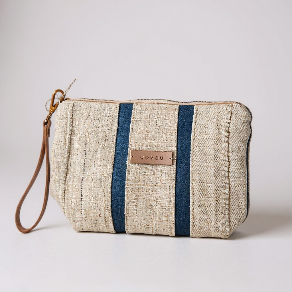 Dark Blue Quilt Pouch