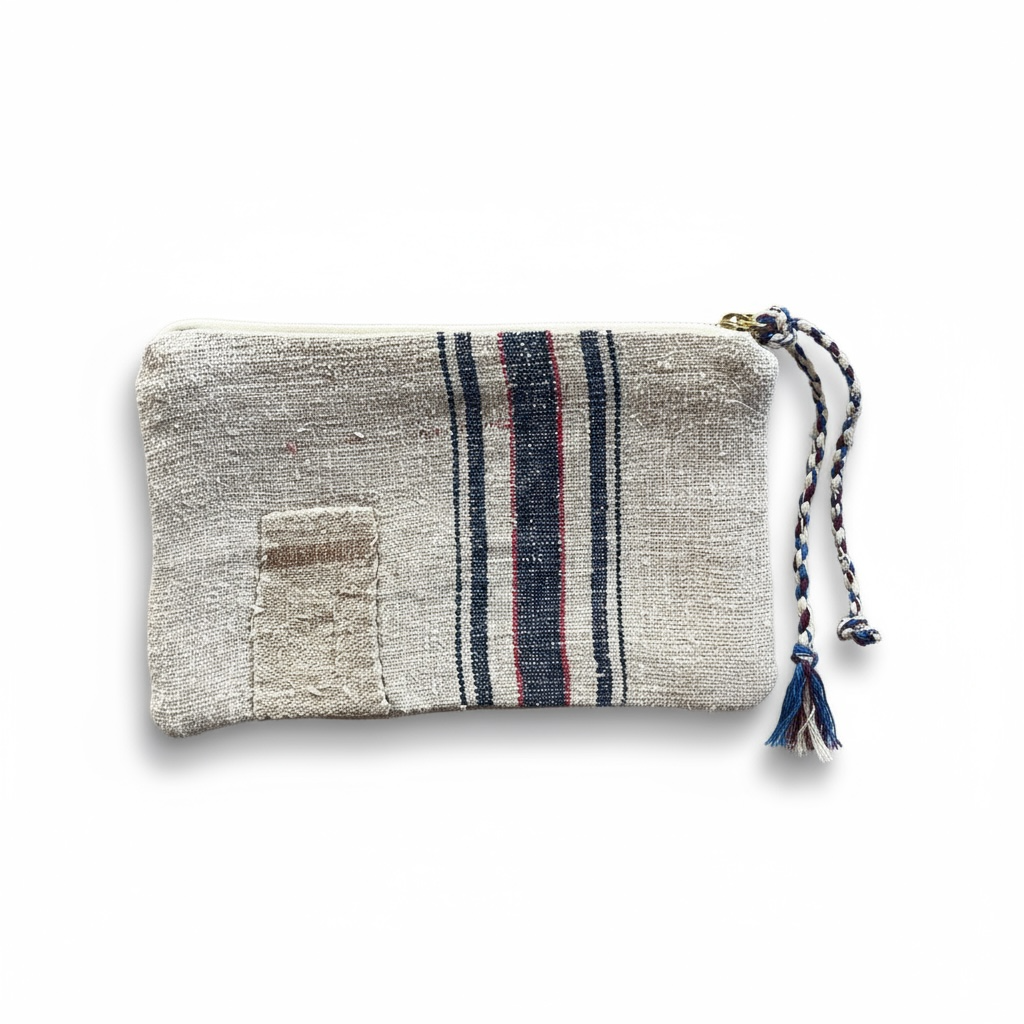 Old linen Purse