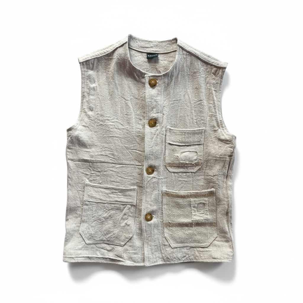 Hemp Brown Quilt Vest