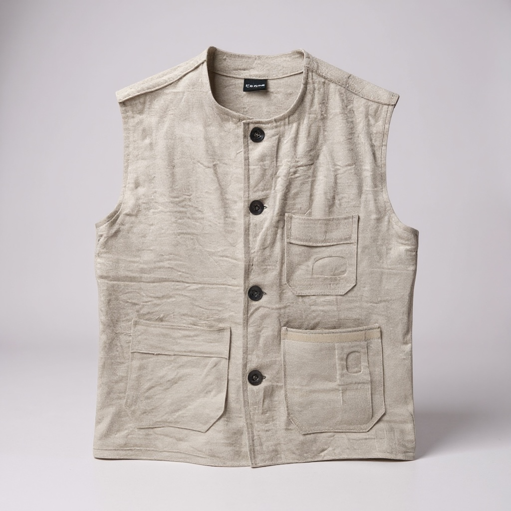 Hemp Brown Quilt Vest