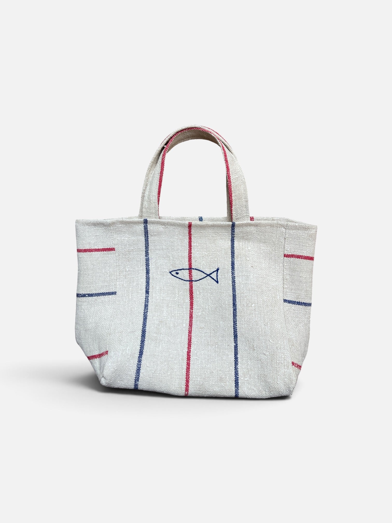 MINI  BLUE/ RED TOTE & FISH