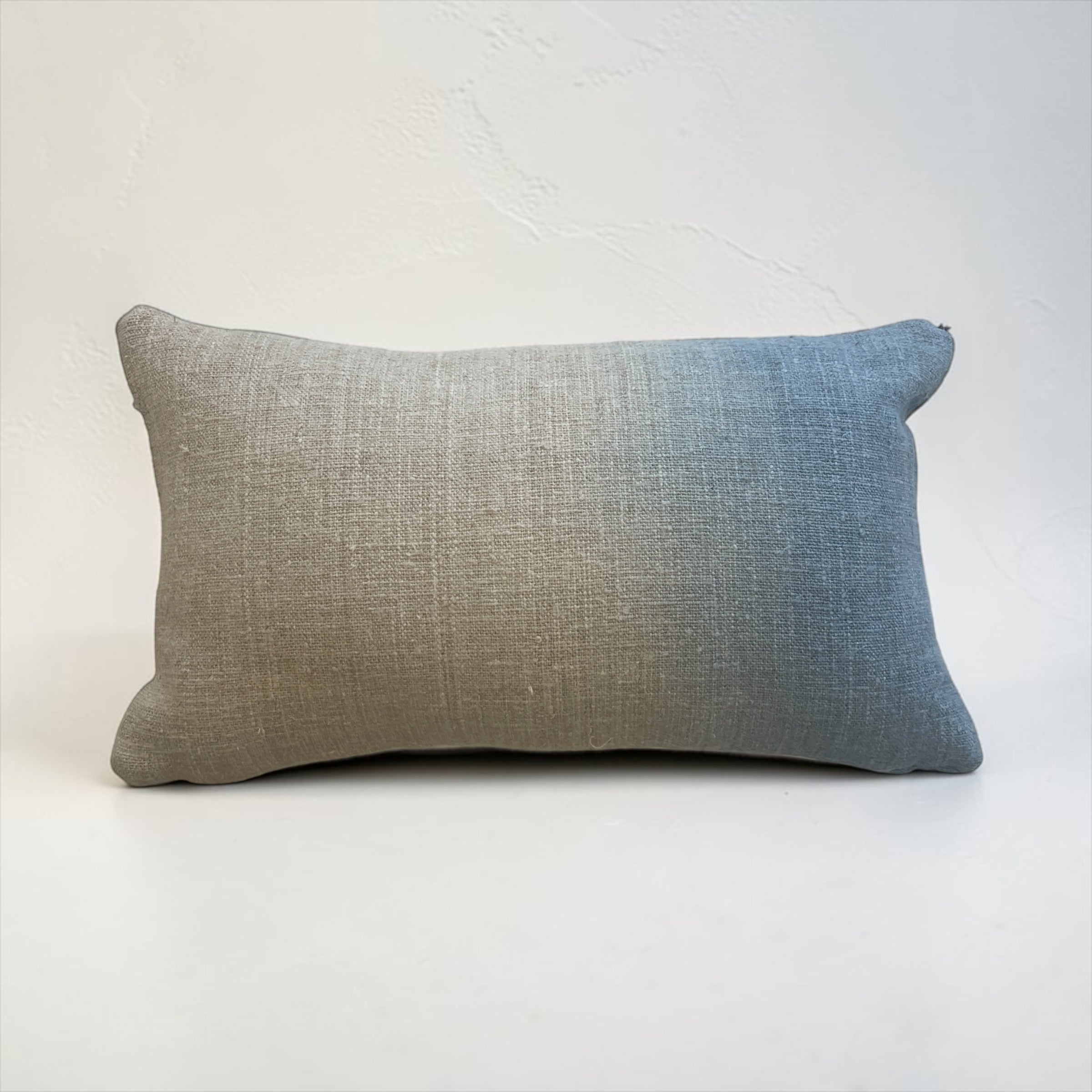 Blue dip-dyed Linen Pillow