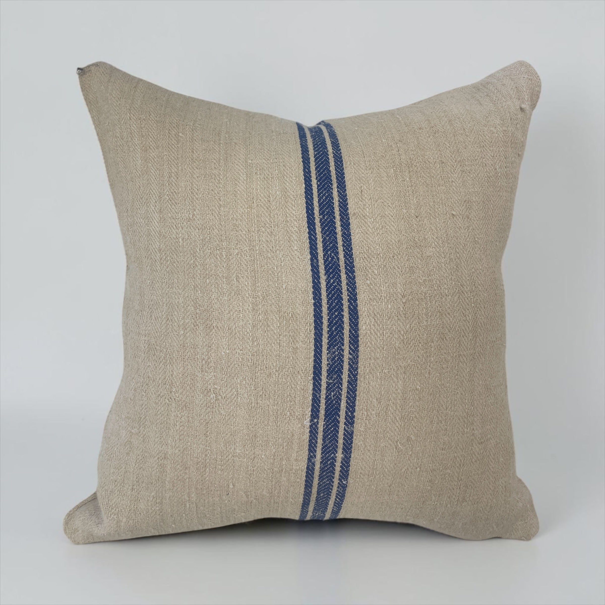 Blue  Linen Pillow  I.