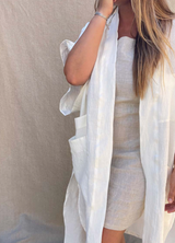Long  Linen Kimono