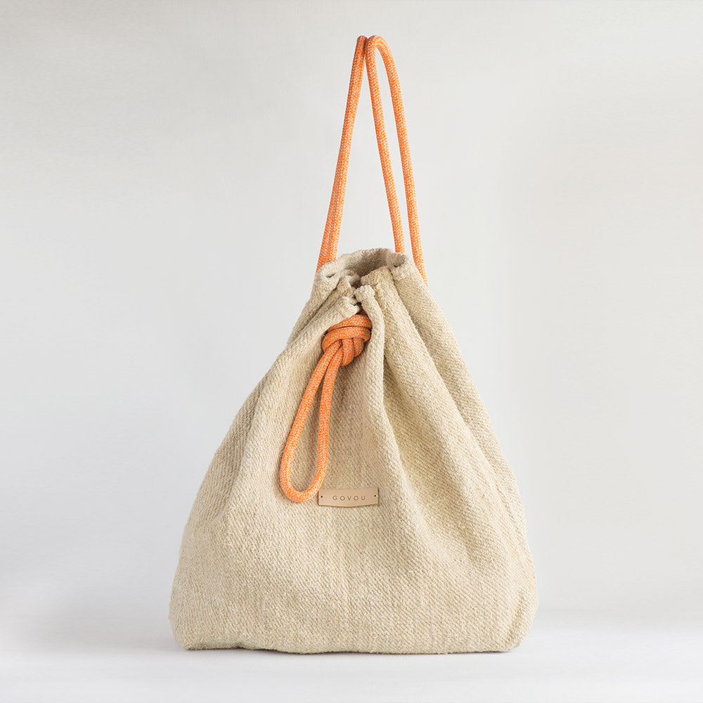 Back - Pack handcrafted  from a 100 years old grain sack in Barcelona