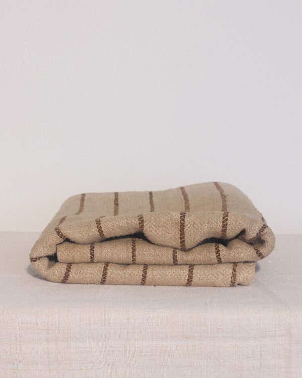 Hemp  &  Wool Throw #003