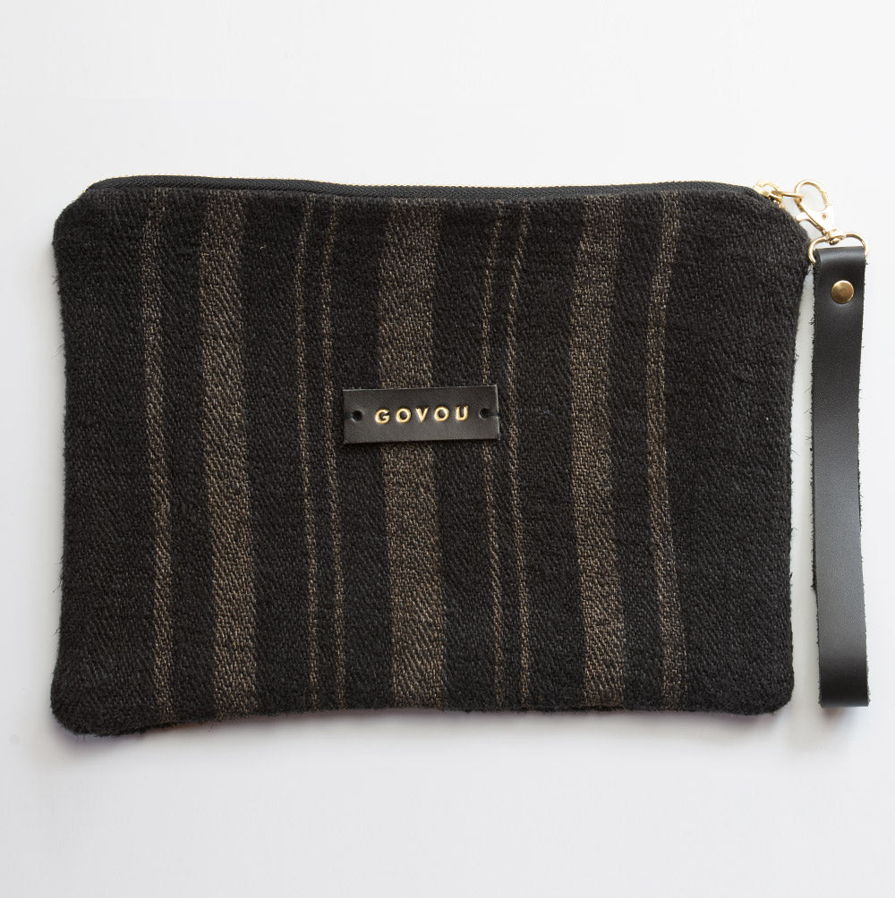 Double Striped Clutch