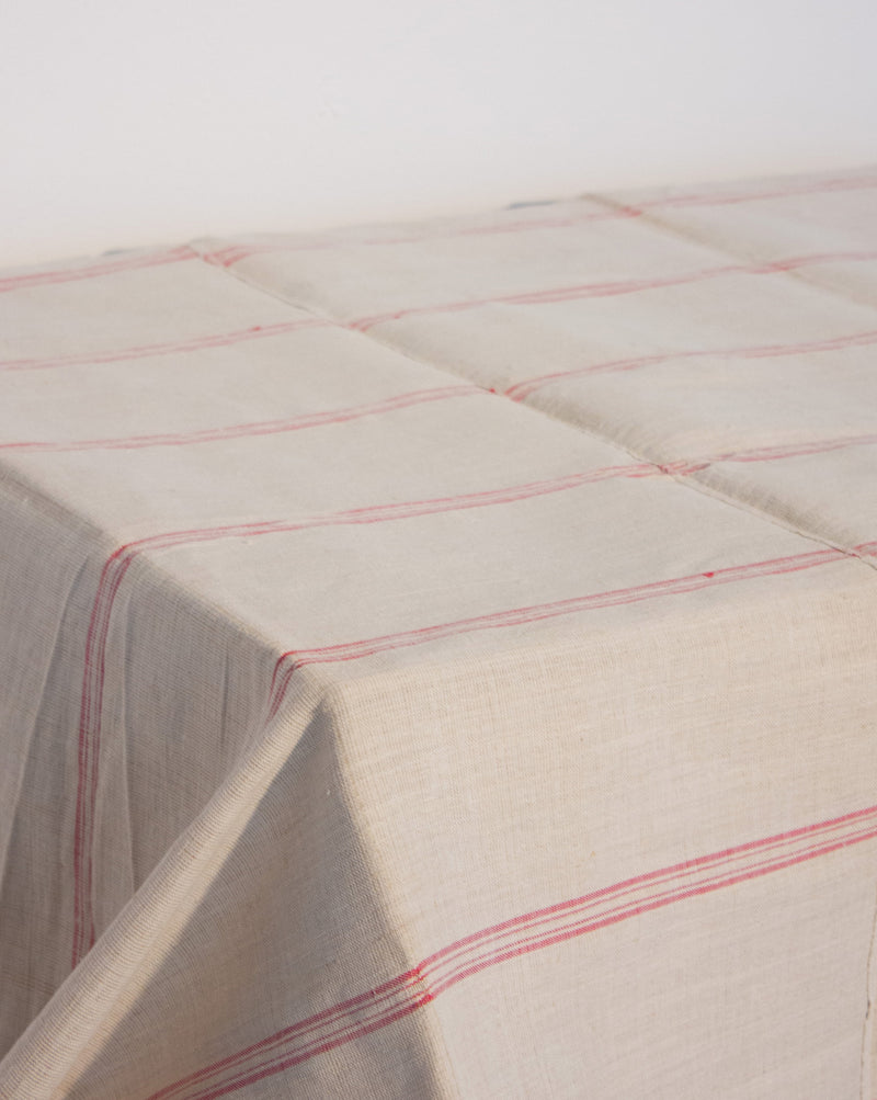 Multiline Linen Tablecloth #004
